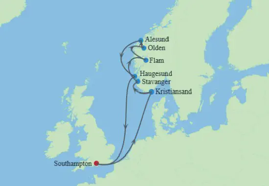 Croisière dans les Fjords de Norvège au Solstice 19 juin 2027 Croisière dans les Fjords de Norvège au Solstice 19 juin 2027