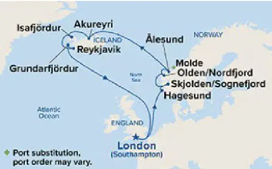 Croisière Fjord de Norvège et Islande 18 juin 2027 Croisière Fjord de Norvège et Islande 18 juin 2027
