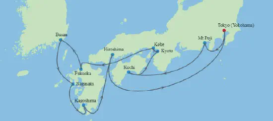 Croisière au Japon et cerisiers en fleurs 22 mars 2028 Croisière au Japon et cerisiers en fleurs 22 mars 2028