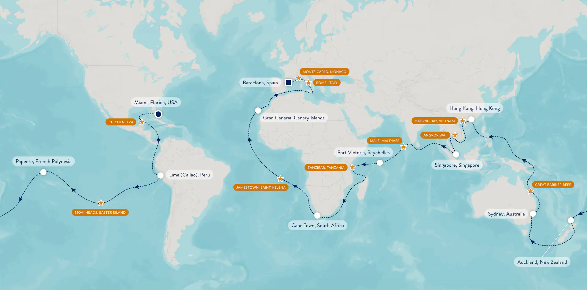 Croisière autour du monde 2026 avec Azamara, © Azamara