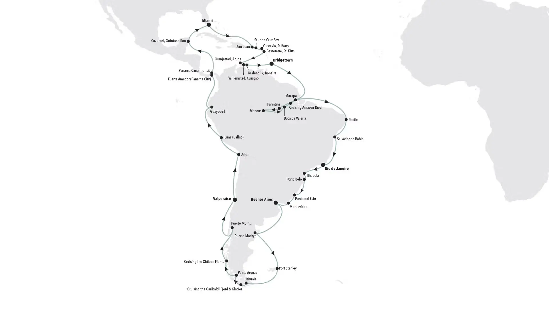 Croisière autour de l'Amérique du Sud de 75 jours avec Silversea, © Silversea